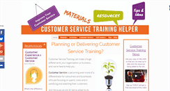 Desktop Screenshot of customer-service-training-helper.com