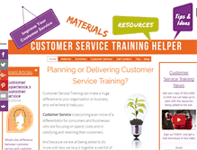 Tablet Screenshot of customer-service-training-helper.com